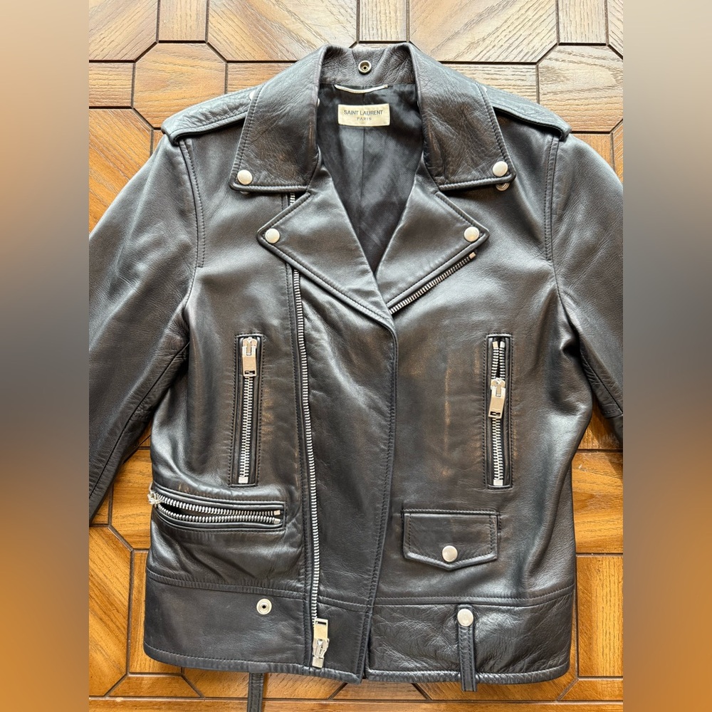 Saint Laurent Classic Black Leather Jacket